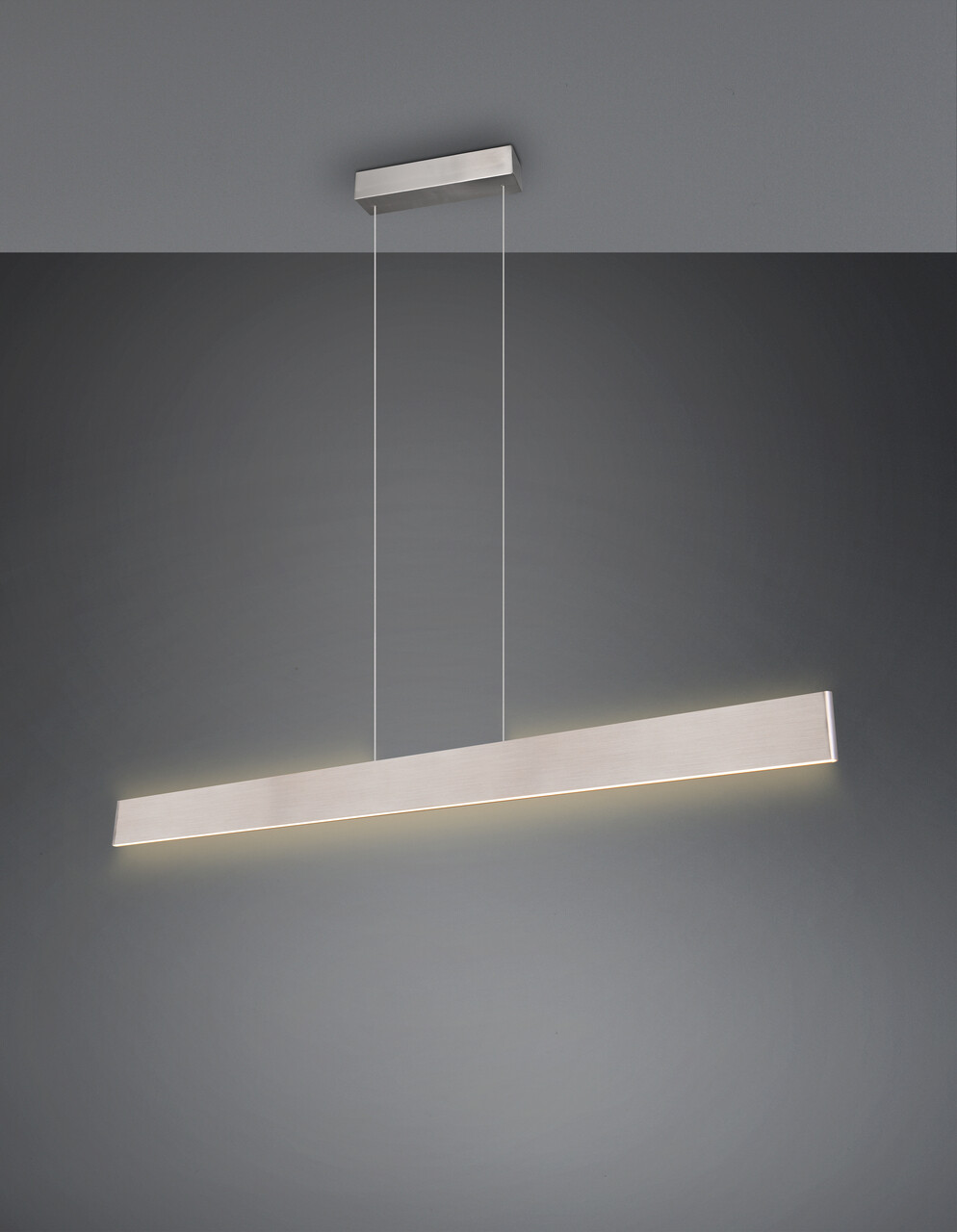 Lustra Galway, TRIO, 150x8.5x150 cm, 35W, 1x SMD, metal, nichel mat - imagine 7